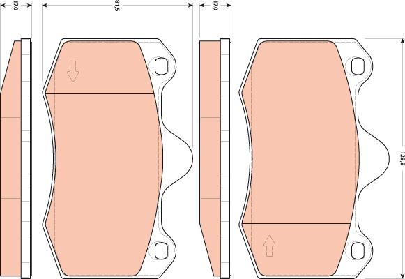 TRW GDB1852 - Set placute frana,frana disc aaoparts.ro