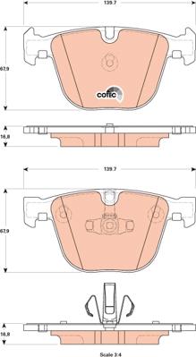 TRW GDB1857 - Set placute frana,frana disc aaoparts.ro