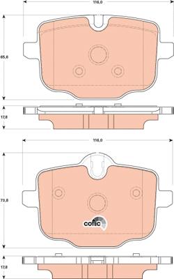 TRW GDB1869 - Set placute frana,frana disc aaoparts.ro