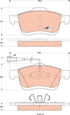 TRW GDB1865 - Set placute frana,frana disc aaoparts.ro