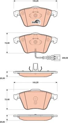 TRW GDB1809 - Set placute frana,frana disc aaoparts.ro