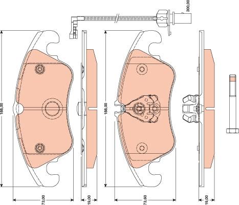 TRW GDB1805 - Set placute frana,frana disc aaoparts.ro