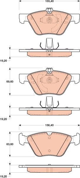 TRW GDB1815 - Set placute frana,frana disc aaoparts.ro