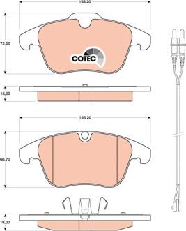 TRW GDB1818 - Set placute frana,frana disc aaoparts.ro