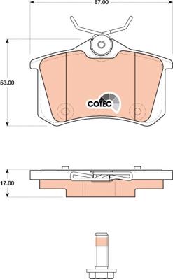 TRW GDB1813 - Set placute frana,frana disc aaoparts.ro