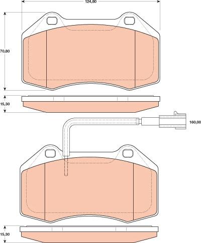 TRW GDB1812 - Set placute frana,frana disc aaoparts.ro