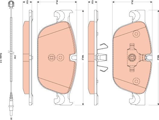 TRW GDB1889 - Set placute frana,frana disc aaoparts.ro