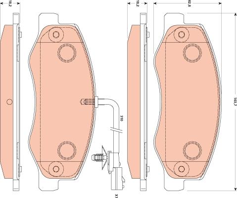 TRW GDB1885 - Set placute frana,frana disc aaoparts.ro