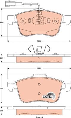 TRW GDB1880 - Set placute frana,frana disc aaoparts.ro