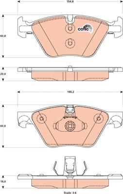 TRW GDB1882 - Set placute frana,frana disc aaoparts.ro