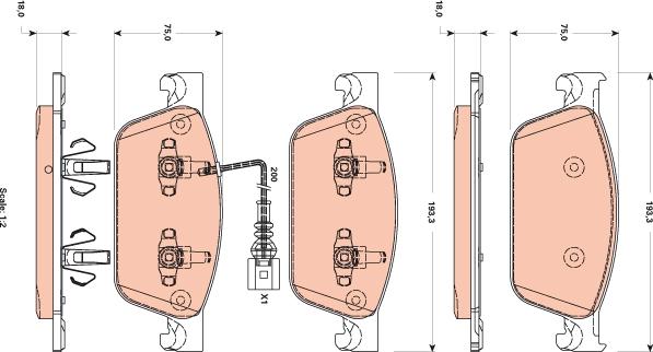 TRW GDB1887 - Set placute frana,frana disc aaoparts.ro