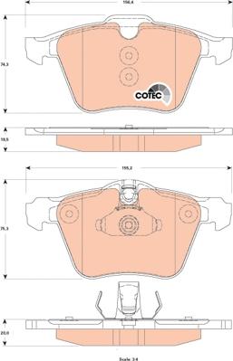 TRW GDB1835 - Set placute frana,frana disc aaoparts.ro