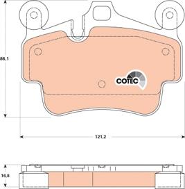 TRW GDB1836 - Set placute frana,frana disc aaoparts.ro