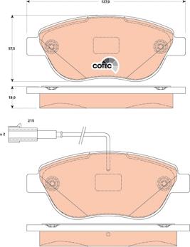 TRW GDB1829 - Set placute frana,frana disc aaoparts.ro