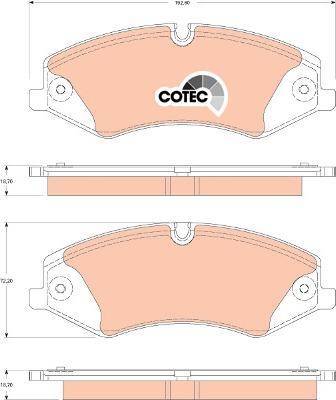 TRW GDB1825 - Set placute frana,frana disc aaoparts.ro