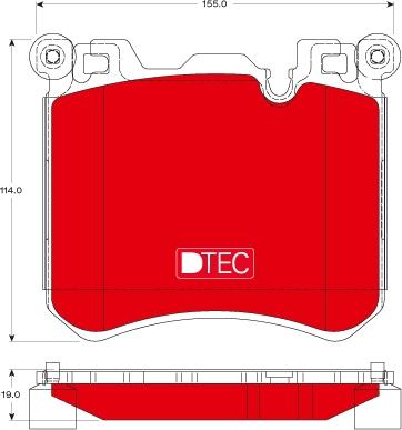 TRW GDB1826DTE - Set placute frana,frana disc aaoparts.ro