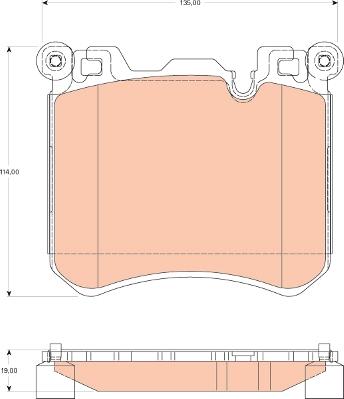 TRW GDB1826 - Set placute frana,frana disc aaoparts.ro