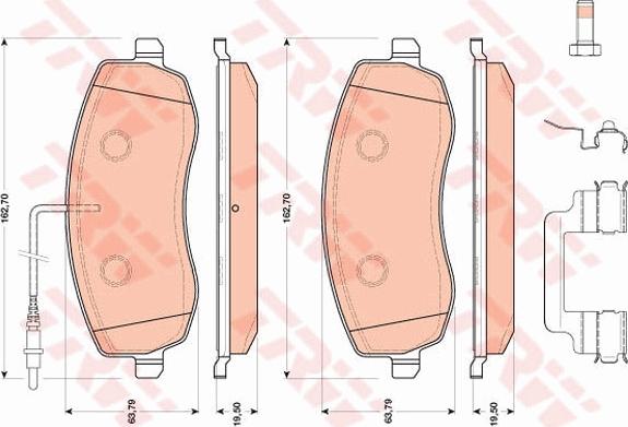 TRW GDB1820 - Set placute frana,frana disc aaoparts.ro