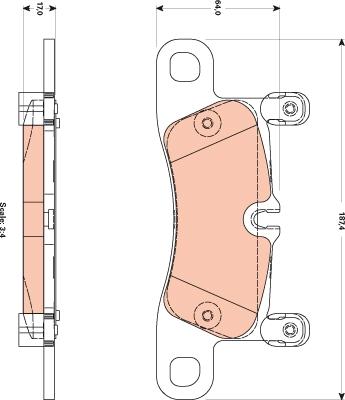 TRW GDB1876 - Set placute frana,frana disc aaoparts.ro