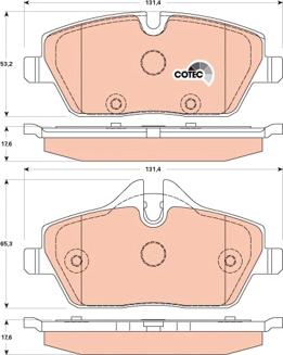 TRW GDB1870 - Set placute frana,frana disc aaoparts.ro