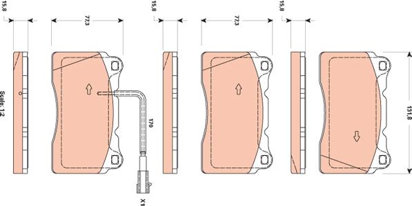 TRW GDB1871 - Set placute frana,frana disc aaoparts.ro