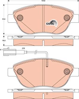 TRW GDB1878 - Set placute frana,frana disc aaoparts.ro