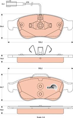 TRW GDB1873 - Set placute frana,frana disc aaoparts.ro