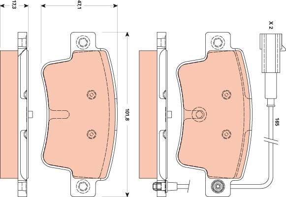 TRW GDB1872 - Set placute frana,frana disc aaoparts.ro