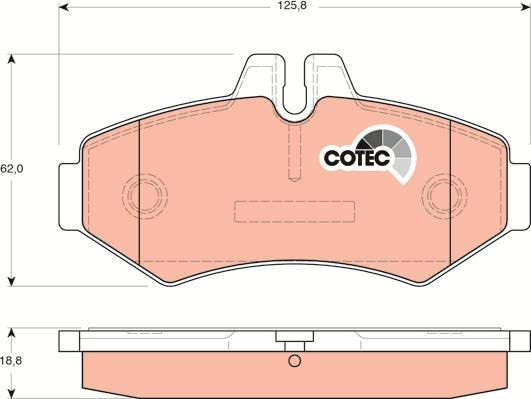 TRW GDB1399 - Set placute frana,frana disc aaoparts.ro