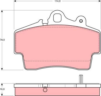 TRW GDB1394 - Set placute frana,frana disc aaoparts.ro