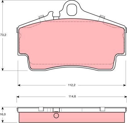 TRW GDB1395 - Set placute frana,frana disc aaoparts.ro