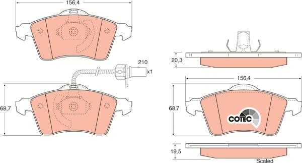 TRW GDB1391 - Set placute frana,frana disc aaoparts.ro