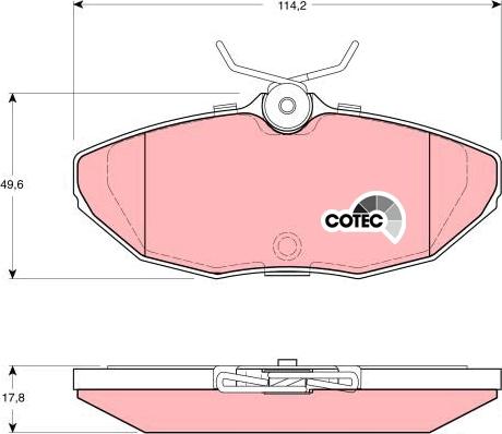 TRW GDB1398 - Set placute frana,frana disc aaoparts.ro