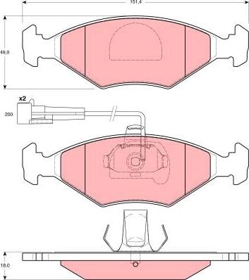 TRW GDB1393 - Set placute frana,frana disc aaoparts.ro