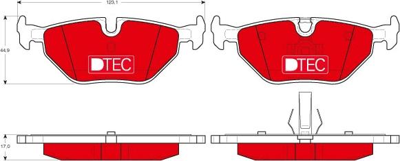 TRW GDB1344DTE - Set placute frana,frana disc aaoparts.ro