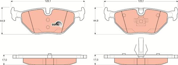 TRW GDB1344 - Set placute frana,frana disc aaoparts.ro