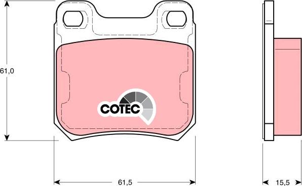 TRW GDB1346 - Set placute frana,frana disc aaoparts.ro