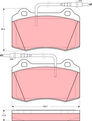 TRW GDB1359 - Set placute frana,frana disc aaoparts.ro