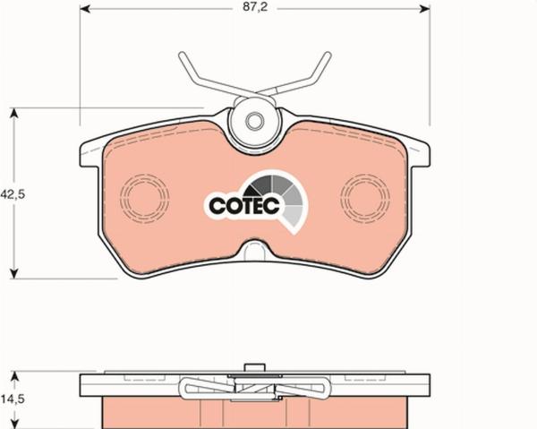TRW GDB1354 - Set placute frana,frana disc aaoparts.ro