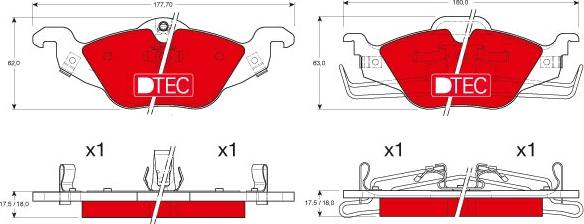 TRW GDB1351DTE - Set placute frana,frana disc aaoparts.ro