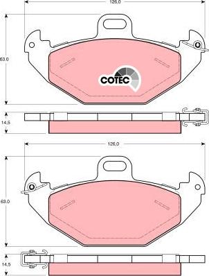 TRW GDB1353 - Set placute frana,frana disc aaoparts.ro