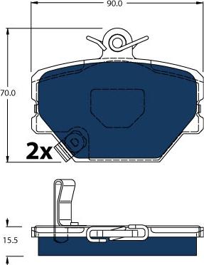 TRW GDB1365BTE - Set placute frana,frana disc aaoparts.ro