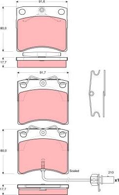 TRW GDB1368 - Set placute frana,frana disc aaoparts.ro