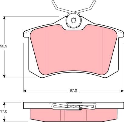 TRW GDB1311 - Set placute frana,frana disc aaoparts.ro