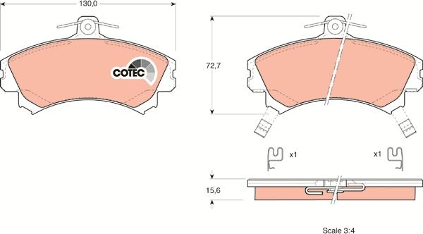 TRW GDB1317 - Set placute frana,frana disc aaoparts.ro