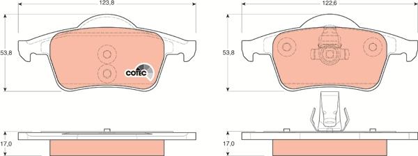 TRW GDB1389 - Set placute frana,frana disc aaoparts.ro