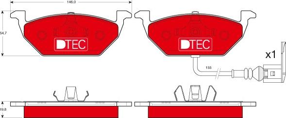 TRW GDB1386DTE - Set placute frana,frana disc aaoparts.ro