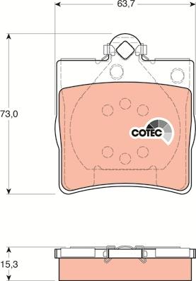 TRW GDB1335 - Set placute frana,frana disc aaoparts.ro