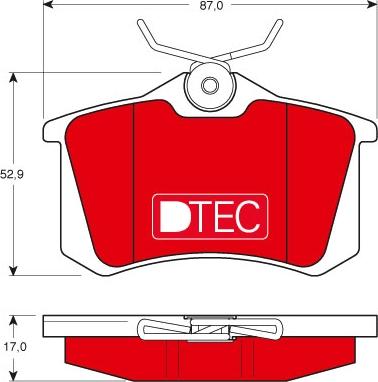 TRW GDB1330DTE - Set placute frana,frana disc aaoparts.ro