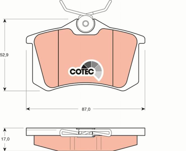 TRW GDB1330 - Set placute frana,frana disc aaoparts.ro
